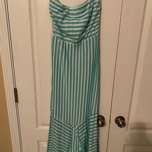 Strapless Striped Dress